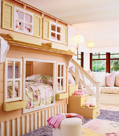 儿童房变复式楼 荐扩容空间的双层床