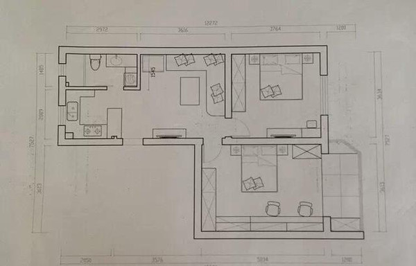 建筑面积:75平米 使用面积:60平米 房屋布局:两房一厅 常住人口:一家